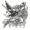Peter Pan Soldier Sparta style tattoo design idea
