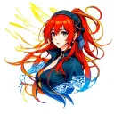 Asuka tattoo design idea