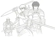 berserk guts and griffith sheathing their swords tattoo design idea