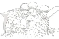 berserk guts and griffith sheathing their swords tattoo design idea