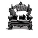 a lamb standing on a throne American traditional style tattoo tattoo design idea