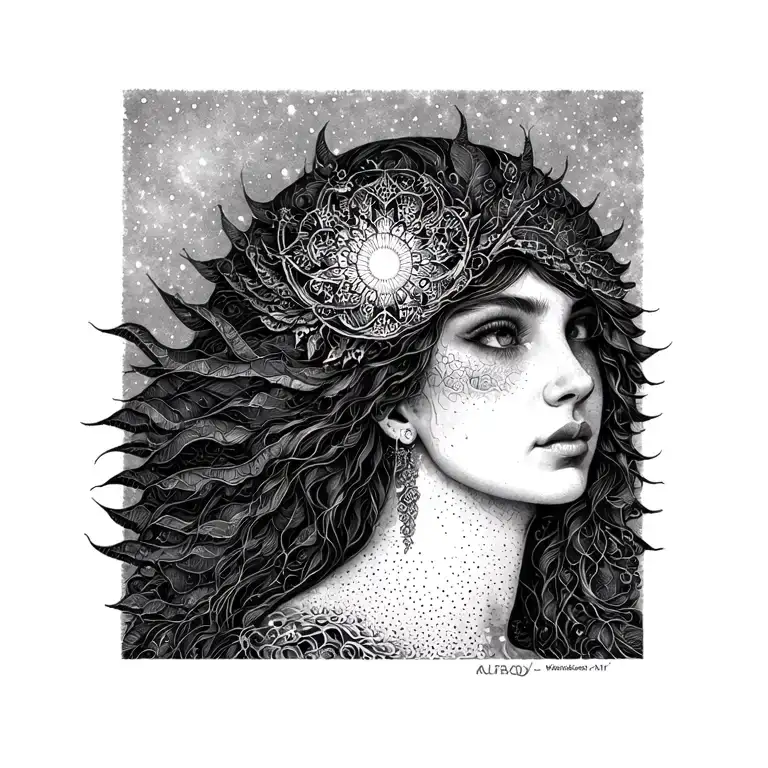 solstice tattoo design idea