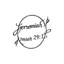 "Jeremiah 29:11" script surrounded tattoo design idea