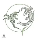 Scorpio vs Taurus tattoo design idea