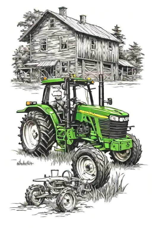 john deere tattoo design idea