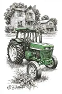 john deere tattoo design idea