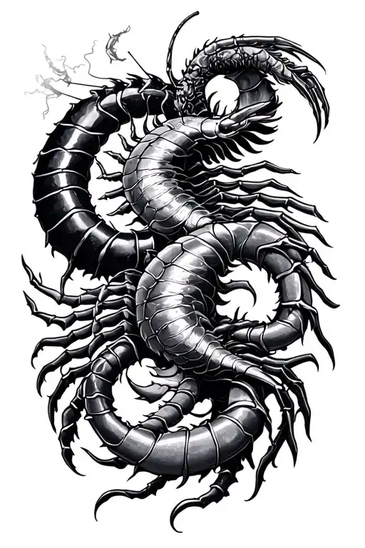 zodiac signs aquarius,scorpio,libra and gemini together tattoo design idea