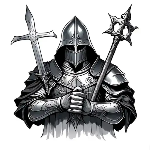 Knights Of Templar tattoo design idea