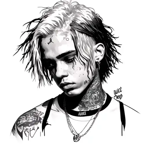 3 rules in the street, lil peep, xxxtentation, juice wrld tattoo design idea