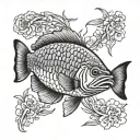 Barramundi tattoo design idea