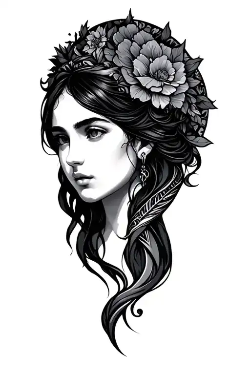 Virgo tattoo design idea