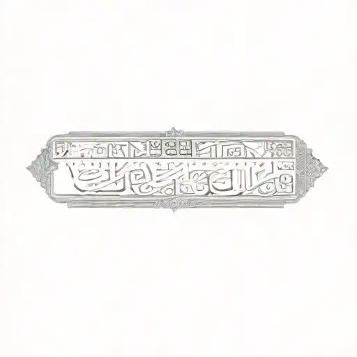 islamic calligraphy tattoo design idea