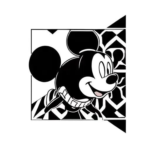 mickey mouse tattoo design idea