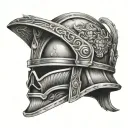 Fire Helmet tattoo design idea