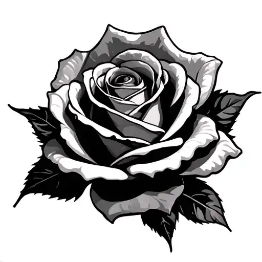 rose with 999 juice wrld tattoo design idea
