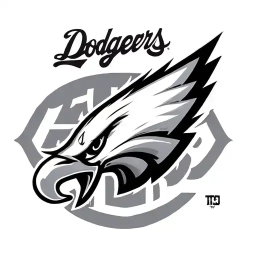 lakers dodgers eagles tattoo design idea