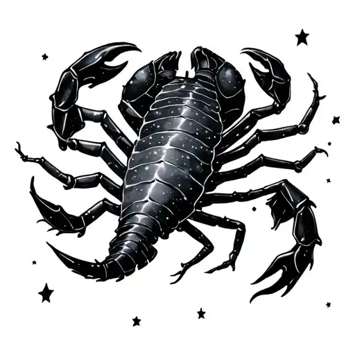 Scorpio Gemini constellation tattoo design idea