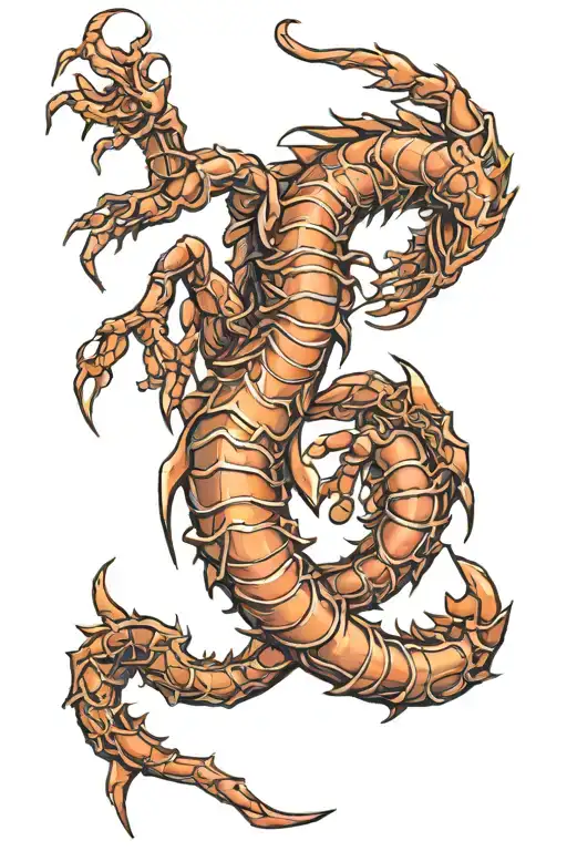 scorpio zodiac sign tattoo design idea