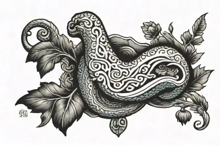 a simi colon with I'm Fine on the inside of the simi colon tattoo design idea