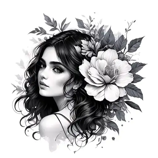 Angelica tattoo design idea