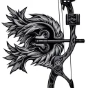 Compound Bow tattoo design idea