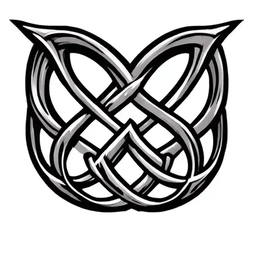 celtic infinity love symbol tattoo design idea