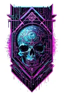 graveyard tattoo design idea