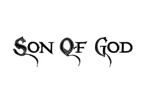 "Son Of God" tattoo design idea