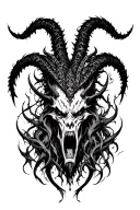 Belial tattoo design idea