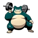 snorlax weightlifting tattoo tattoo design idea