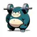 snorlax weightlifting tattoo tattoo design idea