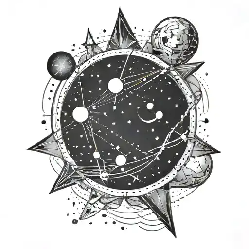 orion constellation tattoo design idea