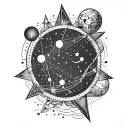 orion constellation tattoo design idea