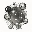 orion constellation tattoo design idea