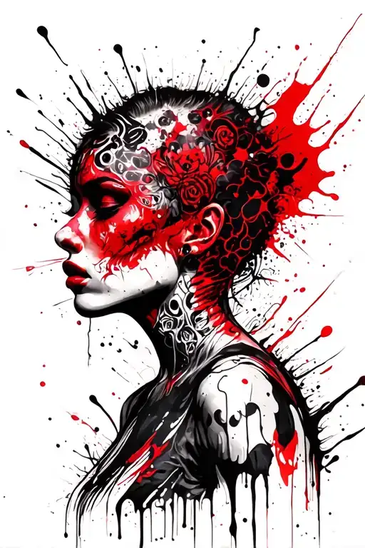 soul leaving the body tattoo design idea