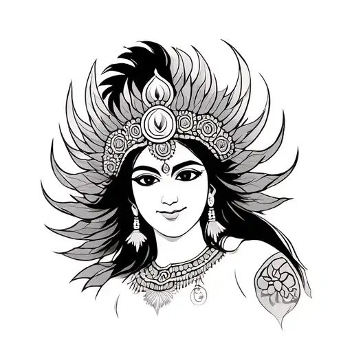 Murugan Vel tattoo design idea