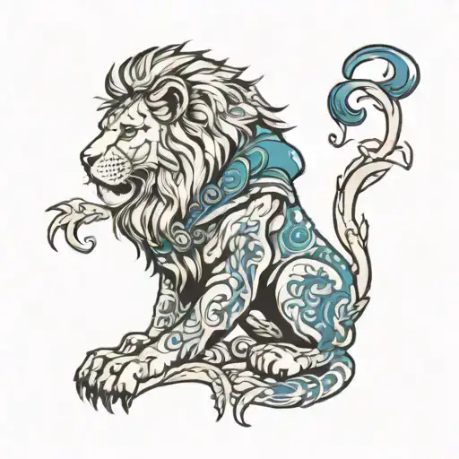 Daniel in the Lion's Den tattoo design idea