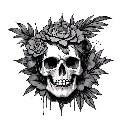Choice Hell and Paradise tattoo design idea