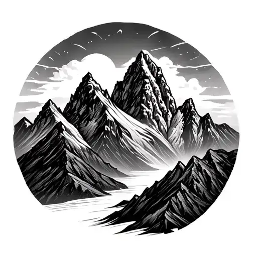 3 Peaks tattoo design idea
