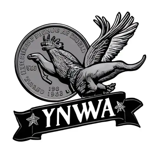 "Ynwa" 1968 South African Coin tattoo design idea