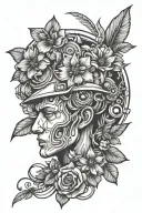 Environmental Engineer without flowers tattoo design idea
