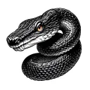 Rattlesnake tattoo design idea