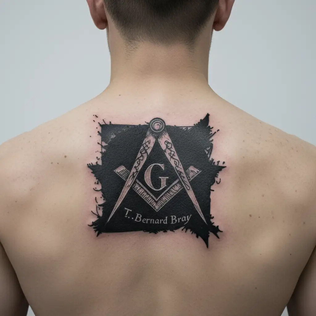 "T. Bernard Bray" Freemason symbol incorporated tattoo design idea