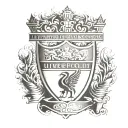 A dynamic tattoo featuring the Liverpool FC crest with a Portuguese twist tattoo design idea