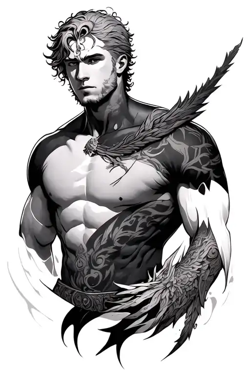 Escanor sin of pride tattoo design idea