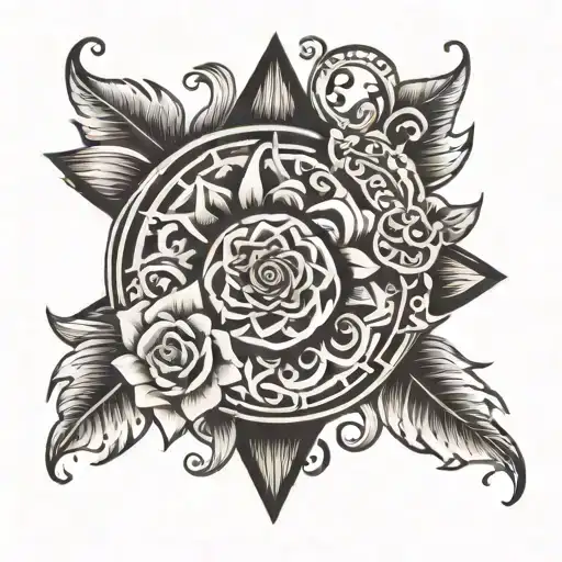 gypsy symbol tattoo design idea