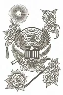 Oaxaca Mexico flag tattoo design idea