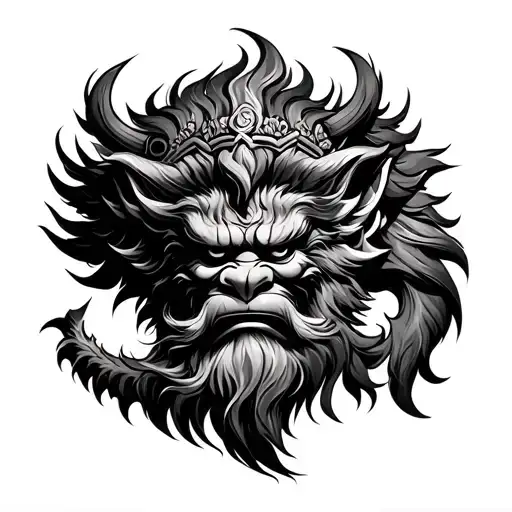 Narasimha tattoo design idea