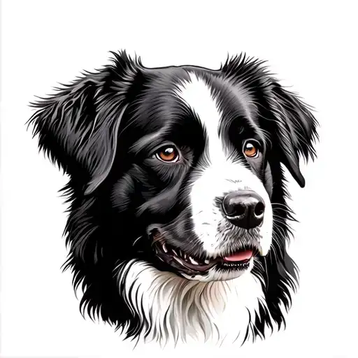 Bernese mountain dog tattoo design idea