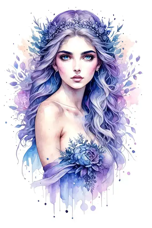 Nyx Goddess tattoo design idea